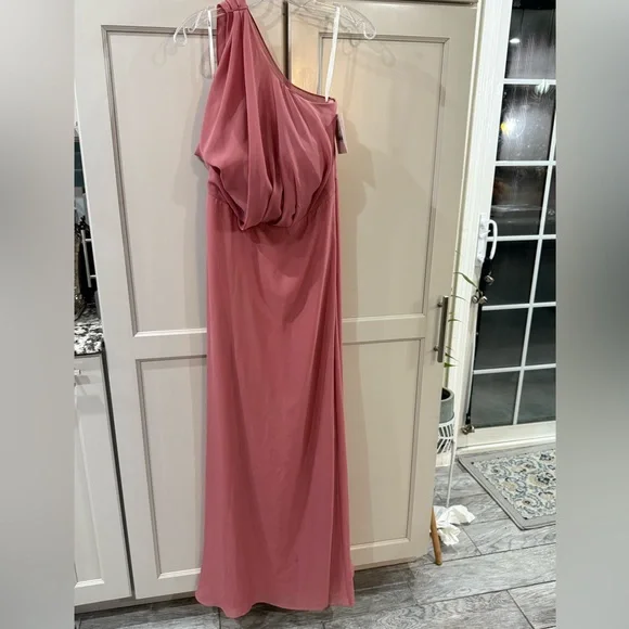 Birdy Grey One Shoulder Maxi Dress woman’s size XL - Picture 4 of 13